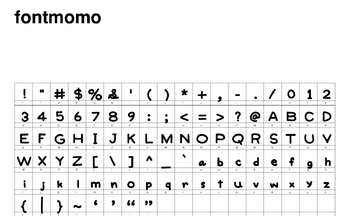 Preview of FontMomo (Handwritten font)