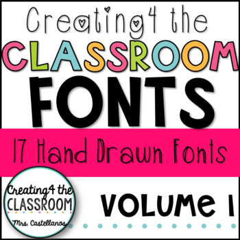 Preview of Creating4 the Classroom Fonts Volume 1