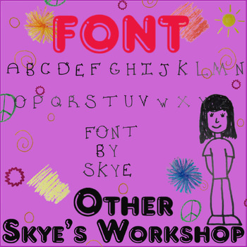 Preview of Fonts By: Skye's Workshop (Random Lines Font) PERSONAL AND BUSINESS USE