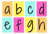 Fonts: Colorful Print Letters