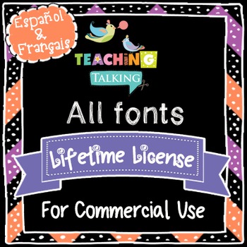 Preview of Teaching Fonts Bundle | Lifetime Commercial Use License