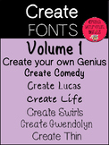 Fonts- Create Fonts Vol 1