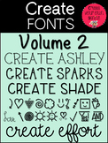 Fonts- Create Fonts Vol 2
