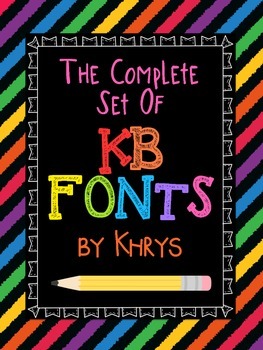 Preview of Fonts Fonts Fonts! 170 Personal and Commercial Use Fonts: ALL KB Fonts by Khrys