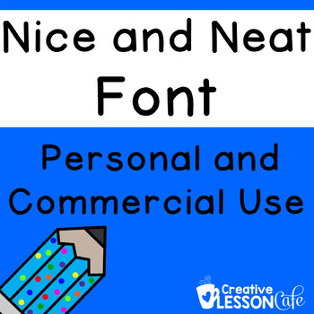 Preview of Fonts | Fonts for TPT Sellers and Teachers | Nice and Neat Font!