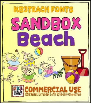Preview of Fonts: Sandbox Beach 5-Font Set (Personal & Commercial Use: K26 Series)