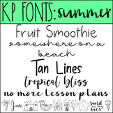 Fonts for Commercial Use- KP Fonts SUMMER