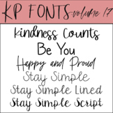 Fonts for Commercial Use- KP Fonts Volume 17