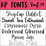 Fonts for Commercial Use- KP Fonts Volume 19