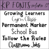 Fonts for Commercial Use- KP Fonts Volume 12