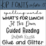 Fonts for Commercial Use- KP Fonts Volume 13