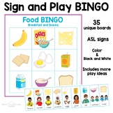 Food Bingo Game | 35 Breakfast and Snack Food Bingo Cards 