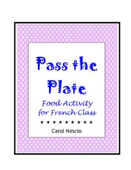 Preview of Food Activity ~ Pass The Plate For French Class