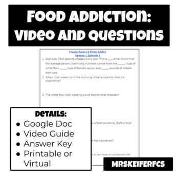 Preview of Food Addiction: Video Guide and KEY | Nutrition and Health | FCS