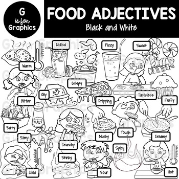 bitter foods clipart black and white