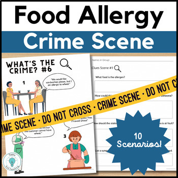Preview of Food Allergy Activity - Food Allergy Crime Scene - Life Skills - FACS FCS