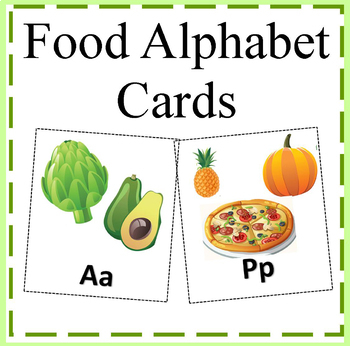 Preview of Food Alphabet Cards