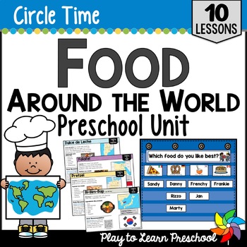 Preview of Food Around the World Activities & Lesson Plans Unit for Preschool Pre-K