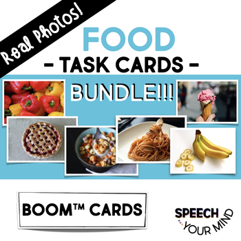Preview of Food Boom Cards™ BUNDLE Real Photos | Foods Meals