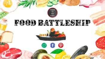 Preview of Food Battleship - A PowerPoint Game About Food