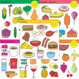 Food & Beverages/Drink Clip Art Bundle by PGP Graphics *b&