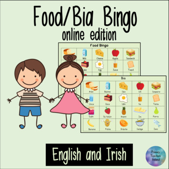 Preview of Food/Bia bingo: Online zoom edition or classroom use