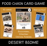 Food Chain Card Game (Desert Biome - Mojave Desert)