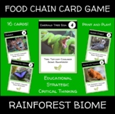 Food Chain Card Game (Rainforest Biome - Amazon Rainforest)