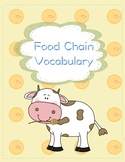 Food Chain Vocabulary Foldable