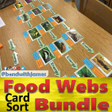 Food Chain and Food Web: Biome Card Sort Bundle