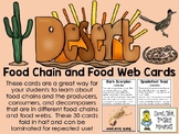 Food Chain & Food Web Cards - Desert Ecosystem