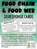 Food Chain & Food Web Response Cards - Set of 20