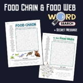 Food Chain & Web Word Search Puzzle Vocabulary Activity Te