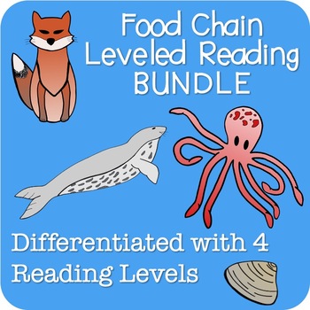 Preview of Food Chain Vocabulary Differentiated Reading Comprehension BUNDLE