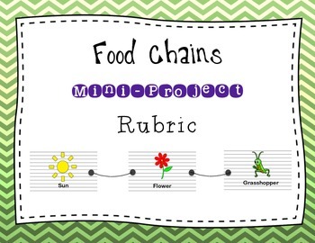 Preview of Food Chain Mini-Project Rubric
