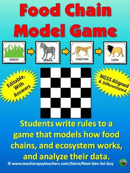 Preview of Food Chain Model Game: Model How Food Chains & Ecosystems Function - NGSS