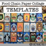 Food Chain Paper Collage Templates