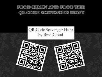 Preview of Food Chain QR Code Scavenger Hunt