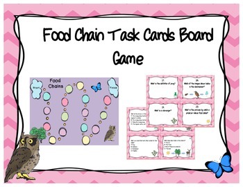 Food Chain Task Cards Board Game by The Teaching Chick | TpT