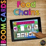 Food Chains BOOM CARDS™ Science Digital Learning 1st and 2