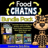 Food Chains BUNDLE! Powerpoint, Sorting Pictures, Activiti