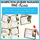 Nonfiction Leveled Reading Passages and Questions - Food Chains