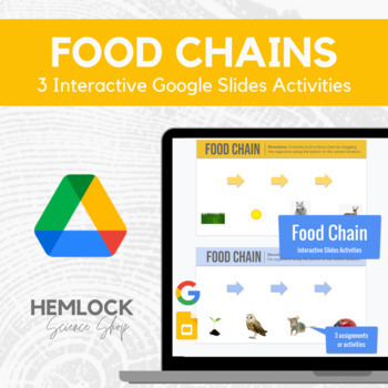 Preview of Food Chains - Drag-and-drop activities in Google Slides | REMOTE LEARNING