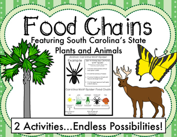 Preview of Food Chains: Featuring South Carolina's State Plants and Animals