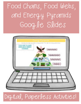 Preview of Food Chains, Food Webs, and Energy Pyramids Google Classroom Distance Learning