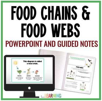 Preview of Food Chains and Food Webs Slides and Notes - Omnivores, Herbivores, Carnivores