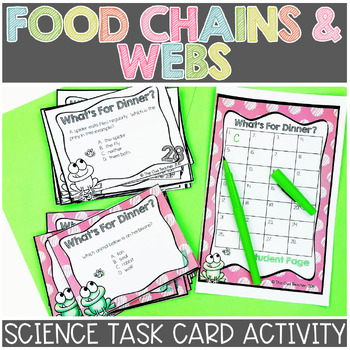 Preview of Food Chains Activity | Task Cards