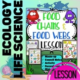 Food Chains & Food Webs Notes Activity Slides Ecology Life