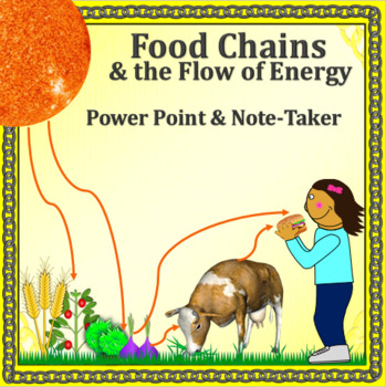 Preview of Food Chains and The Flow of Energy - Power Point and Note-taker