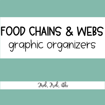 Preview of Food Chains and Webs Worksheet 